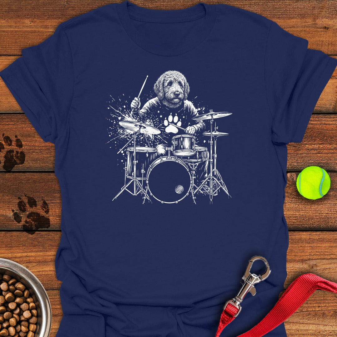 Golden Doodle Drummer Navy