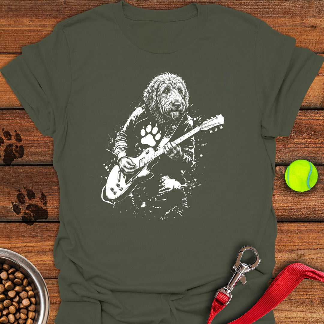 Golden Doodle Guitar Military Green