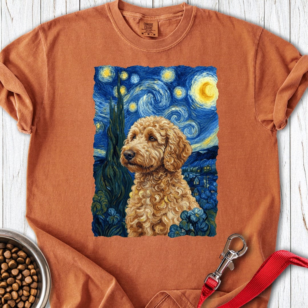 Golden Doodle Van Gogh Premium Tee Yam