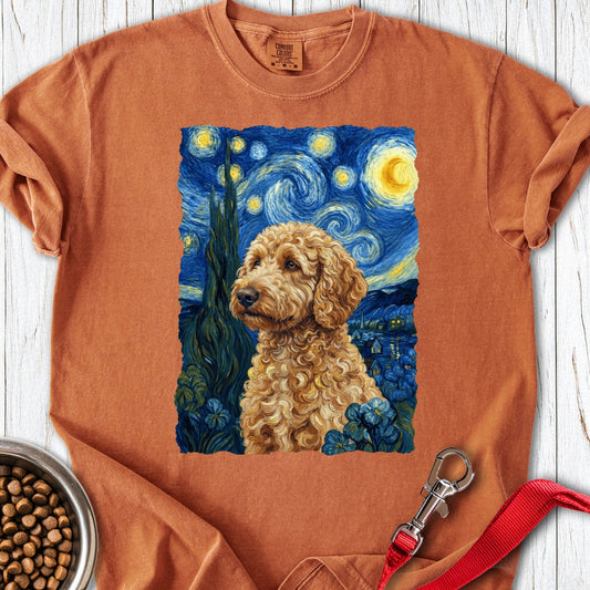 Golden Doodle Van Gogh Premium Tee Yam