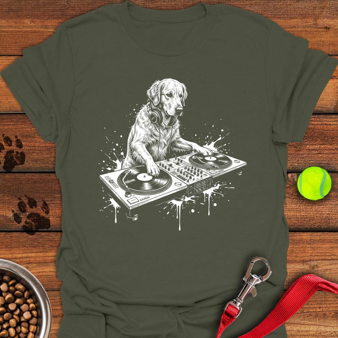 Golden Retriever DJ Military Green