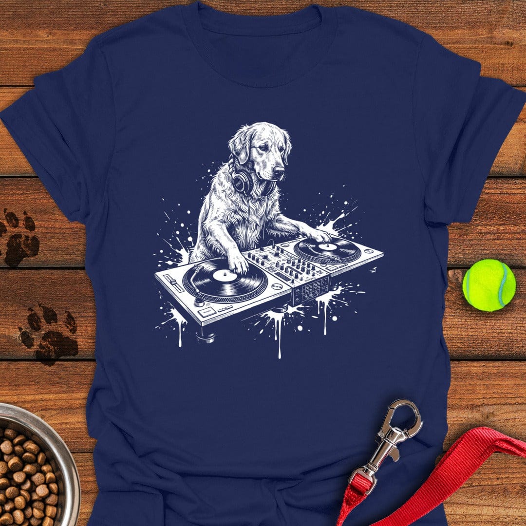 Golden Retriever DJ Navy