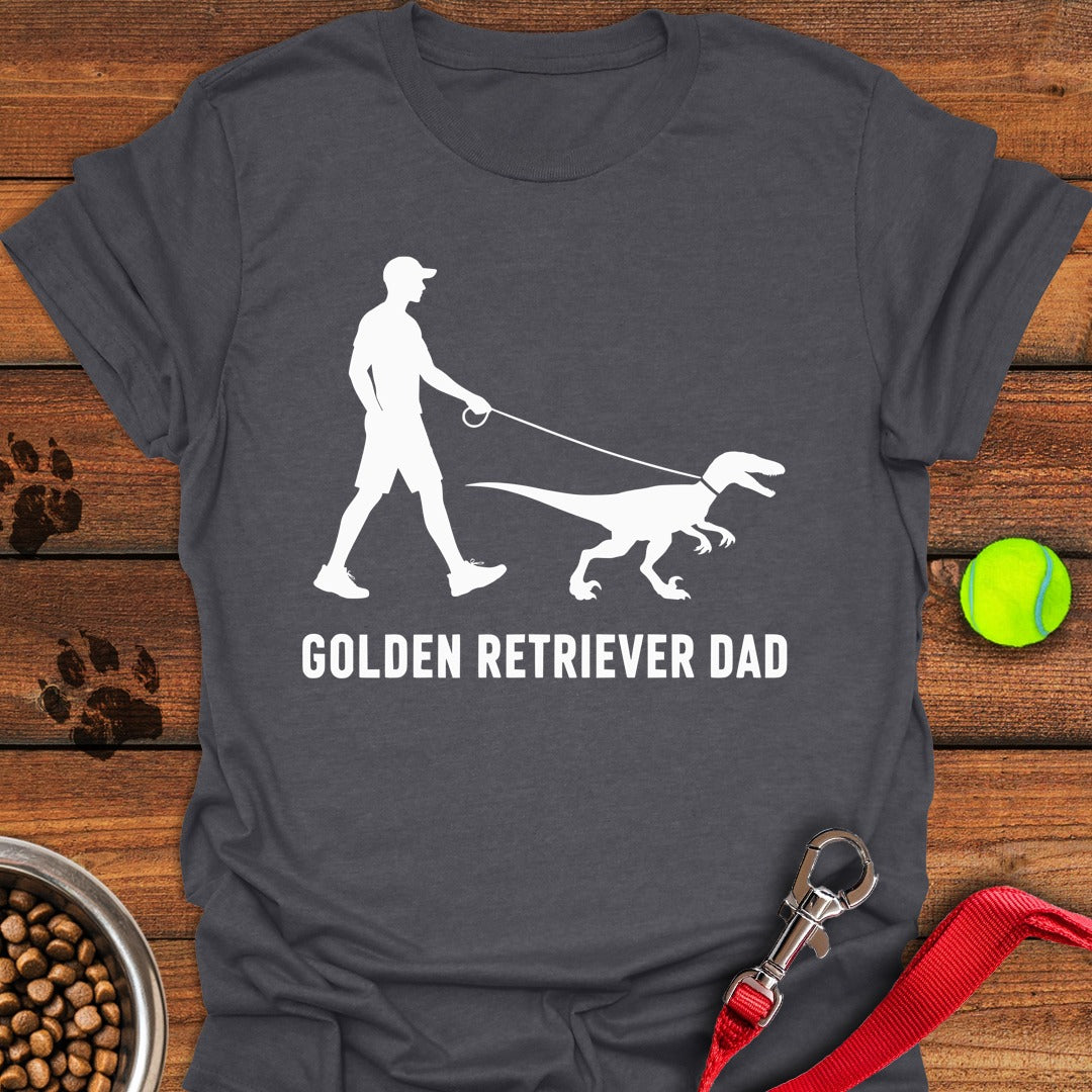 Golden Retriever Dad Velociraptor Dark Heather