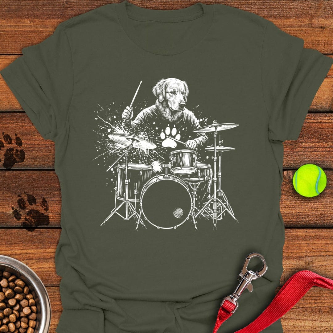 Golden Retriever Drummer Military Green