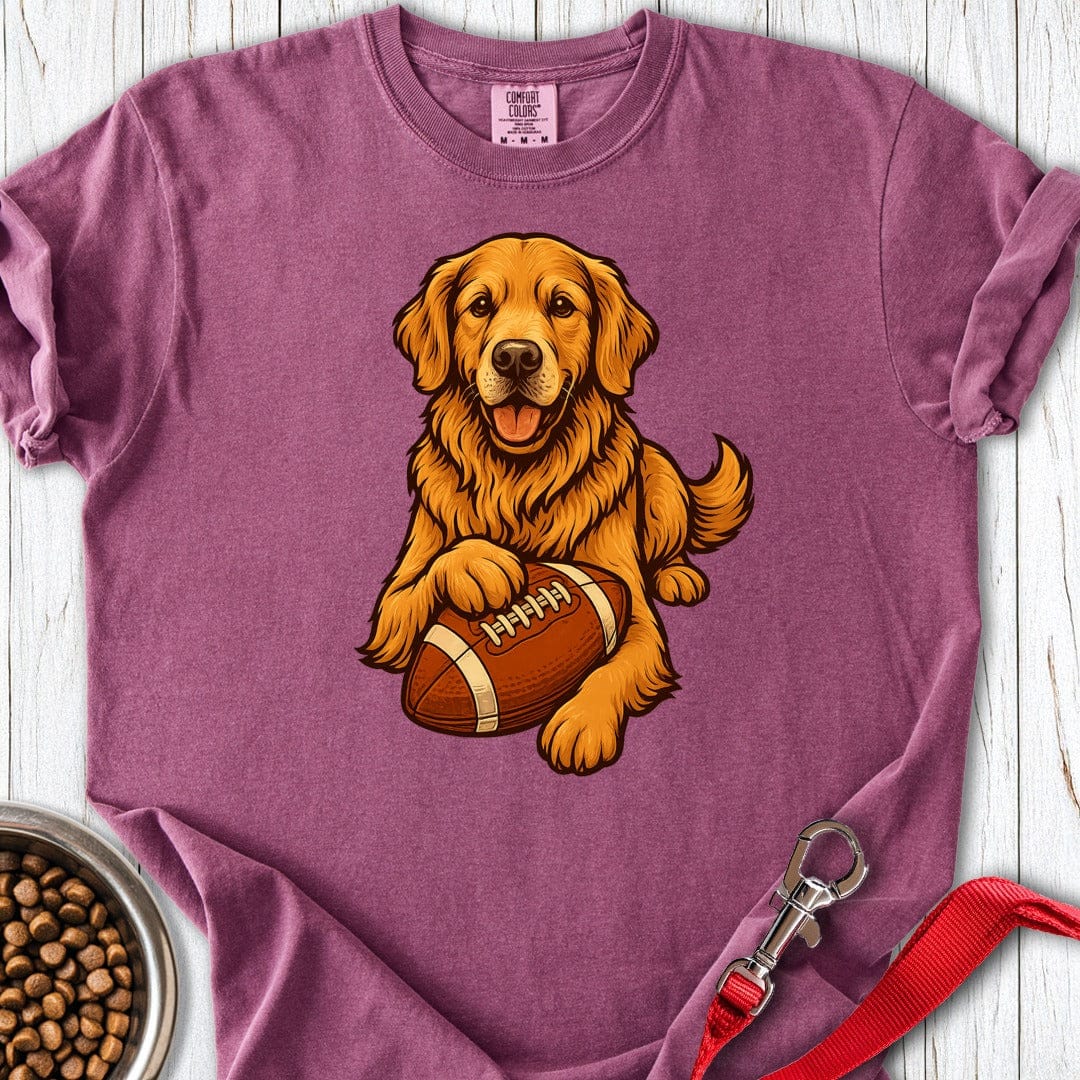 Golden Retriever Football Premium Tee Berry