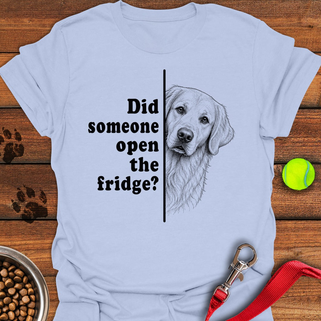 Golden Retriever Fridge Light Blue