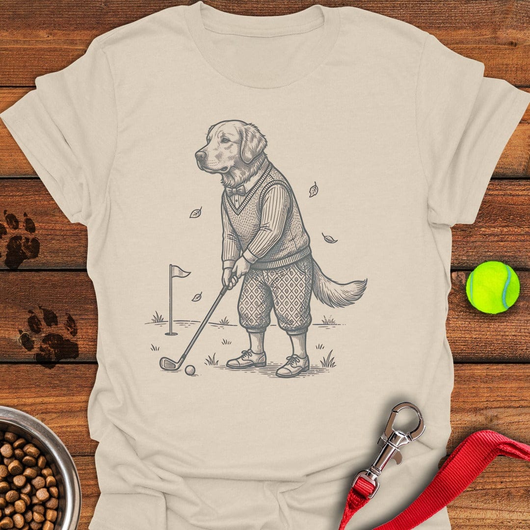 Golden Retriever Golfer Natural