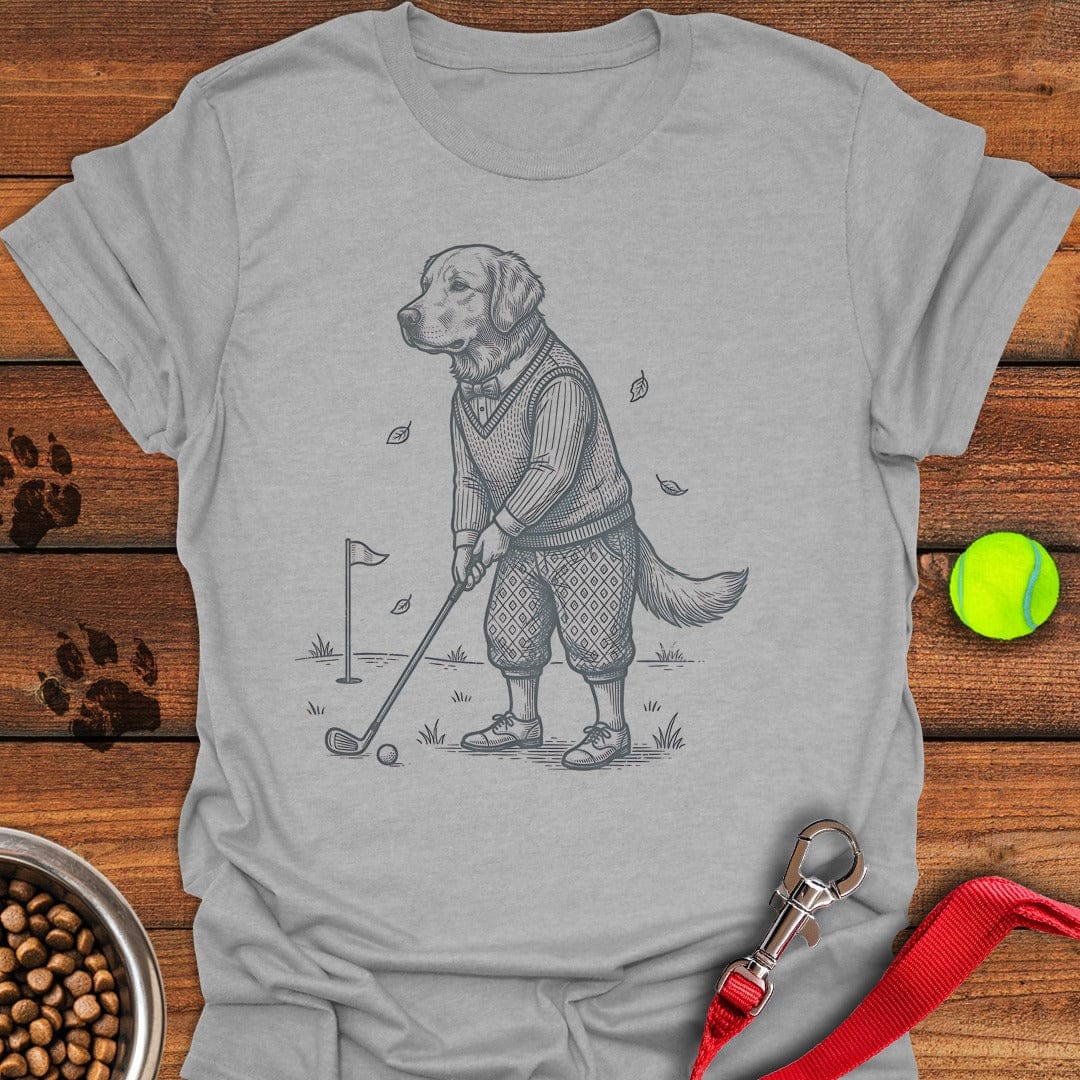 Golden Retriever Golfer Sport Grey