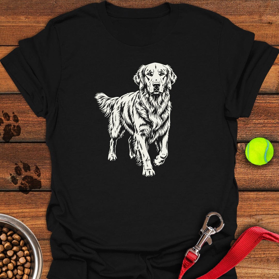 Golden Retriever Graphic Black