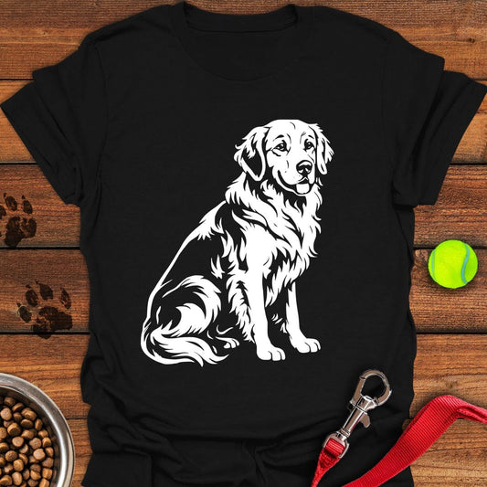 Golden Retriever Graphic T-Shirt Black
