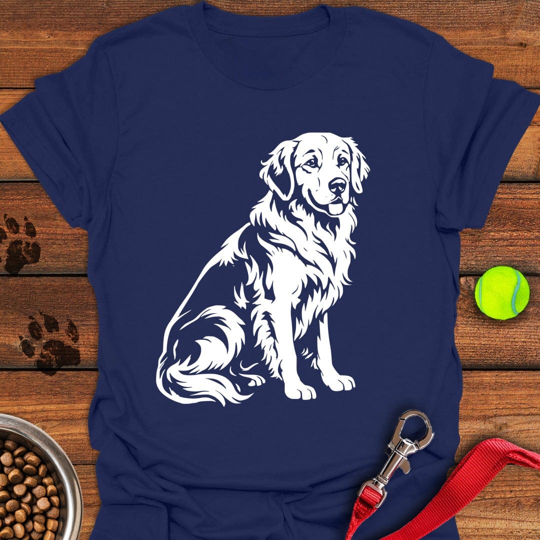 Golden Retriever Graphic T-Shirt Navy