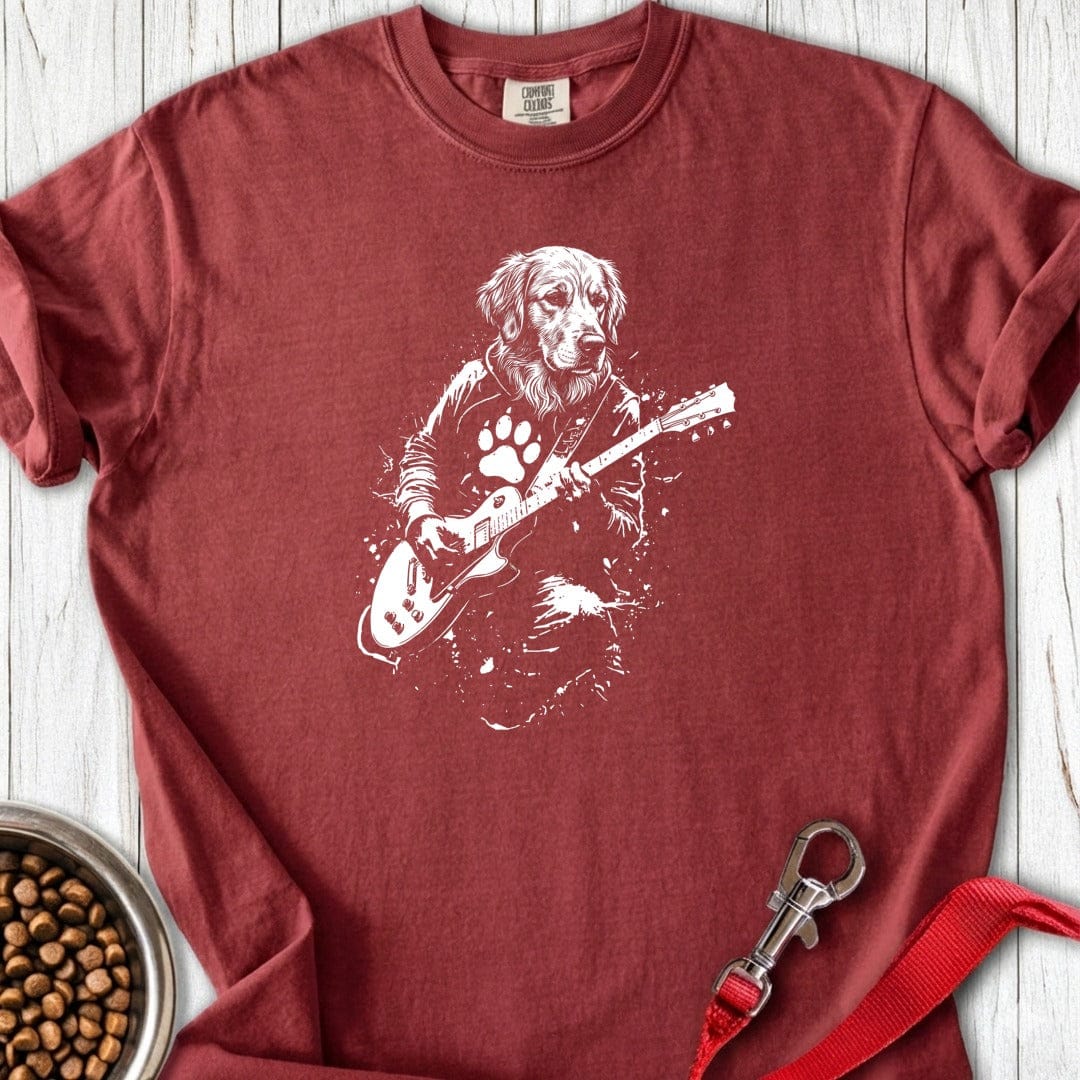 Golden Retriever Guitar Premium Tee Brick