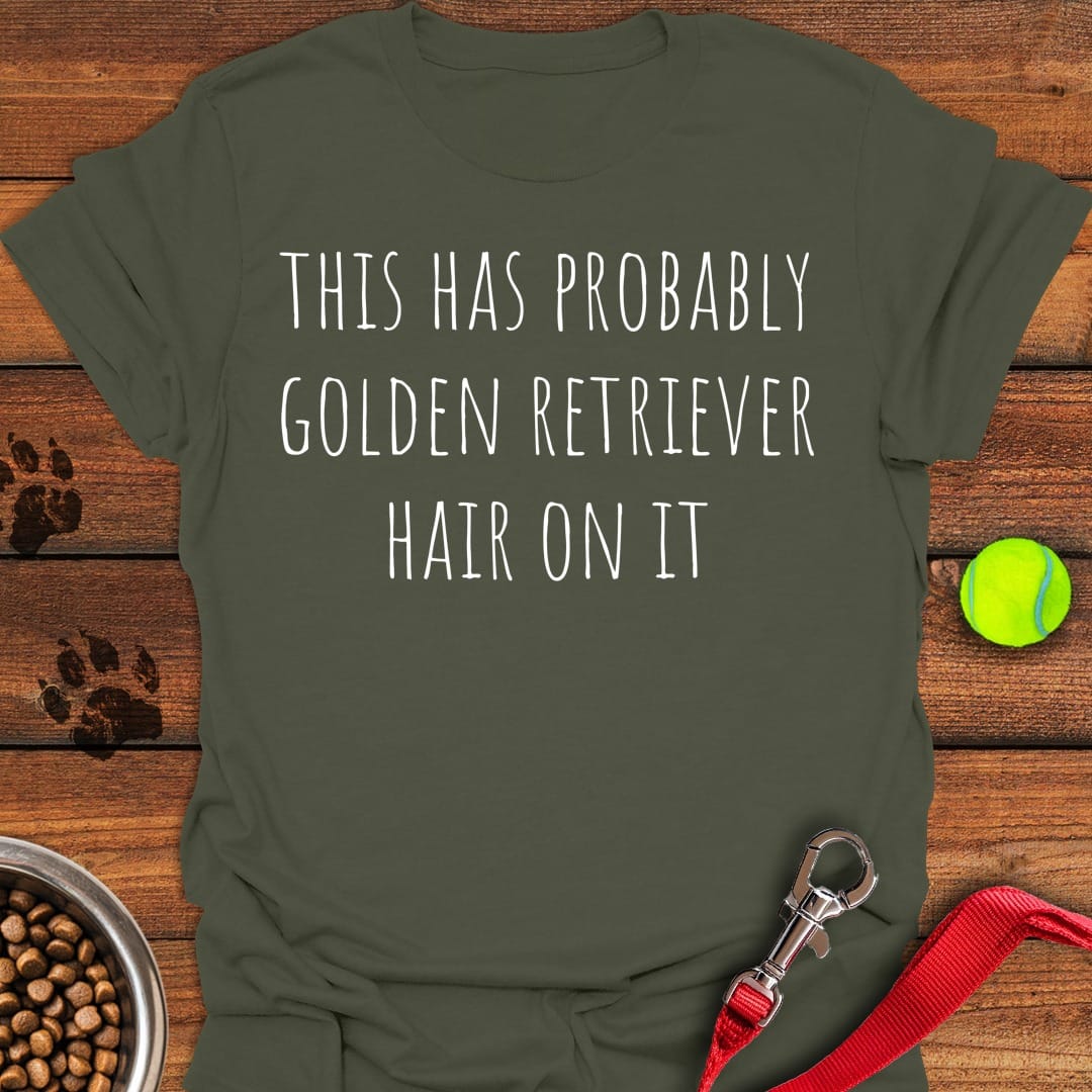 Golden Retriever Hair Military Green