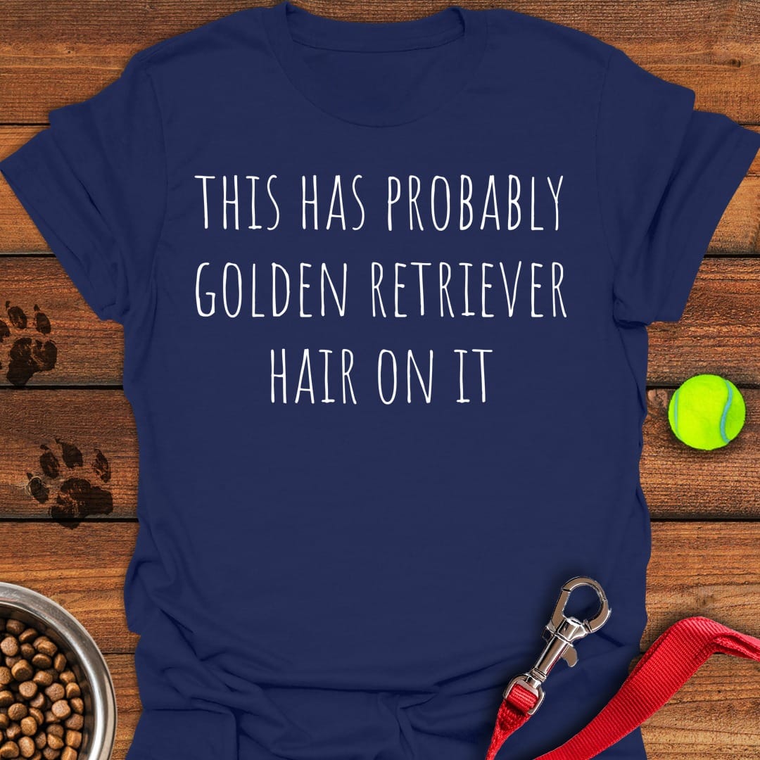 Golden Retriever Hair Navy