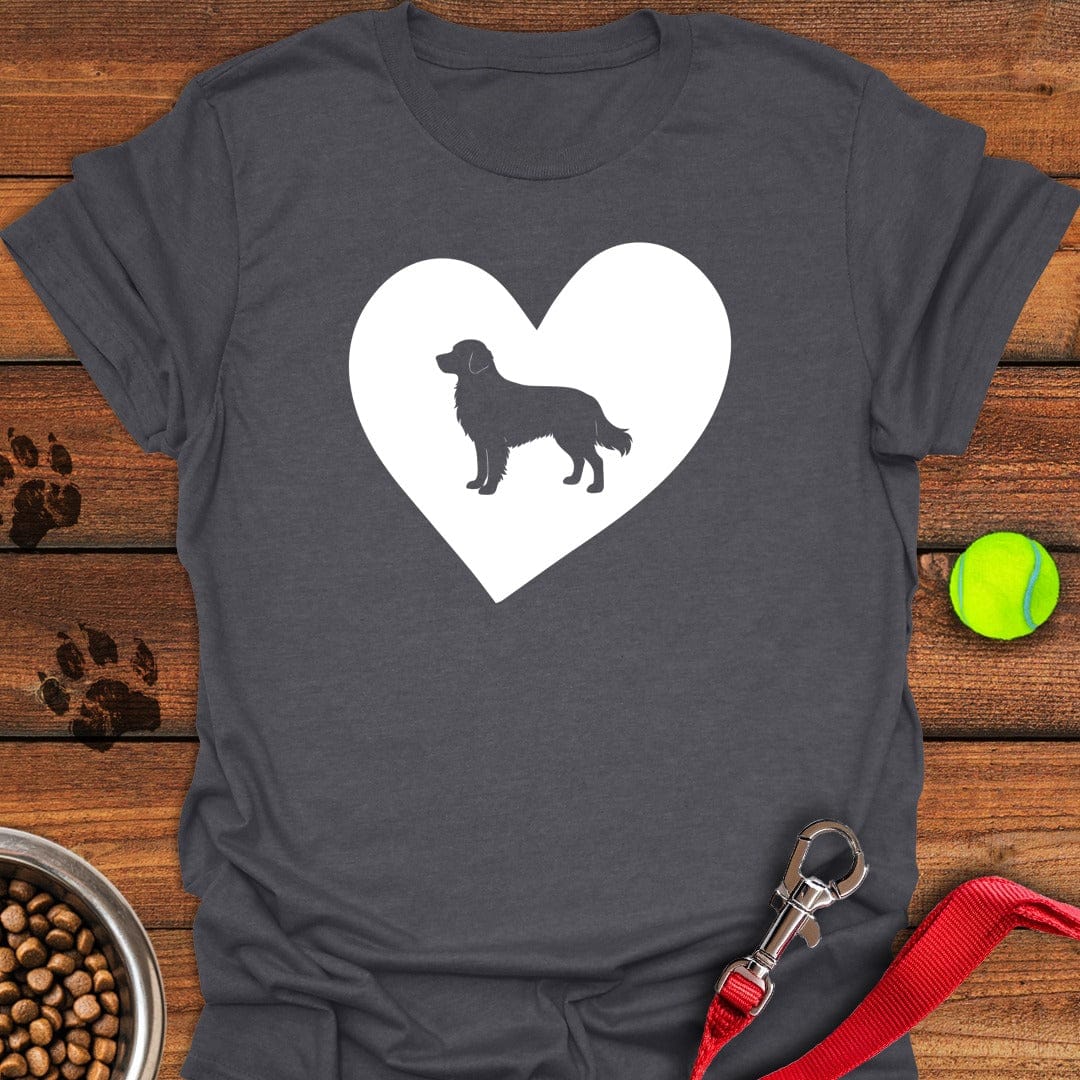 Golden Retriever Heart Dark Heather