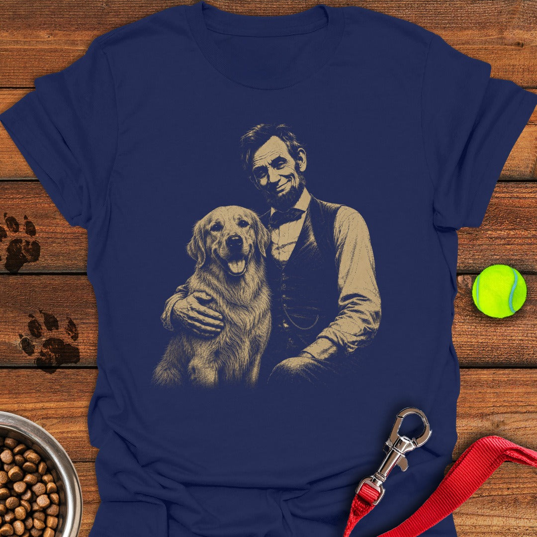 Golden Retriever Lincoln Navy