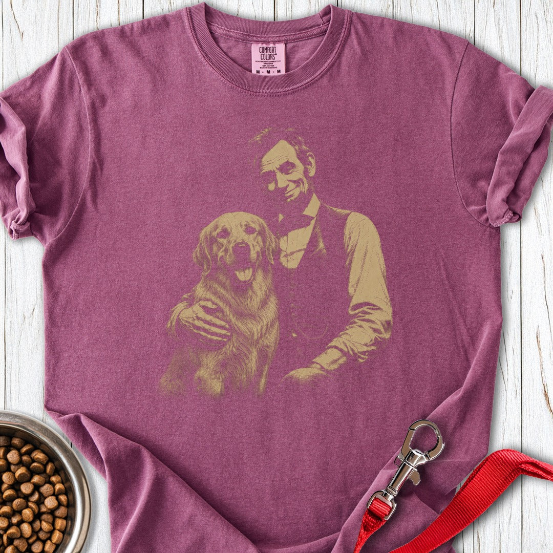 Golden Retriever Lincoln Premium Tee Berry