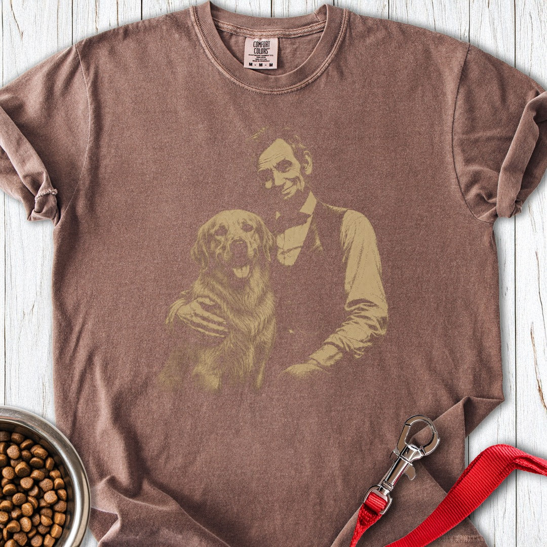 Golden Retriever Lincoln Premium Tee Espresso