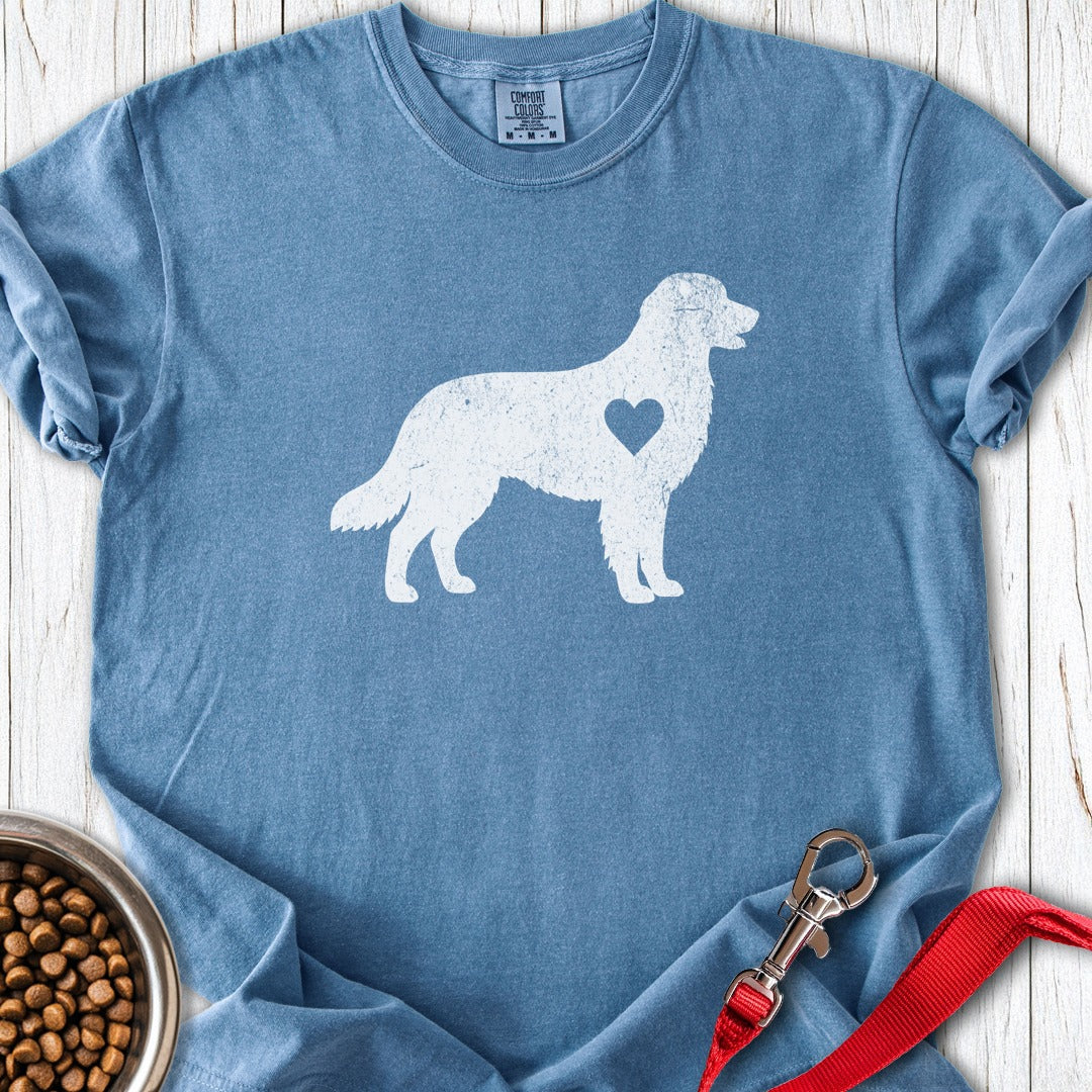 Golden Retriever Love Premium Tee Blue Jean