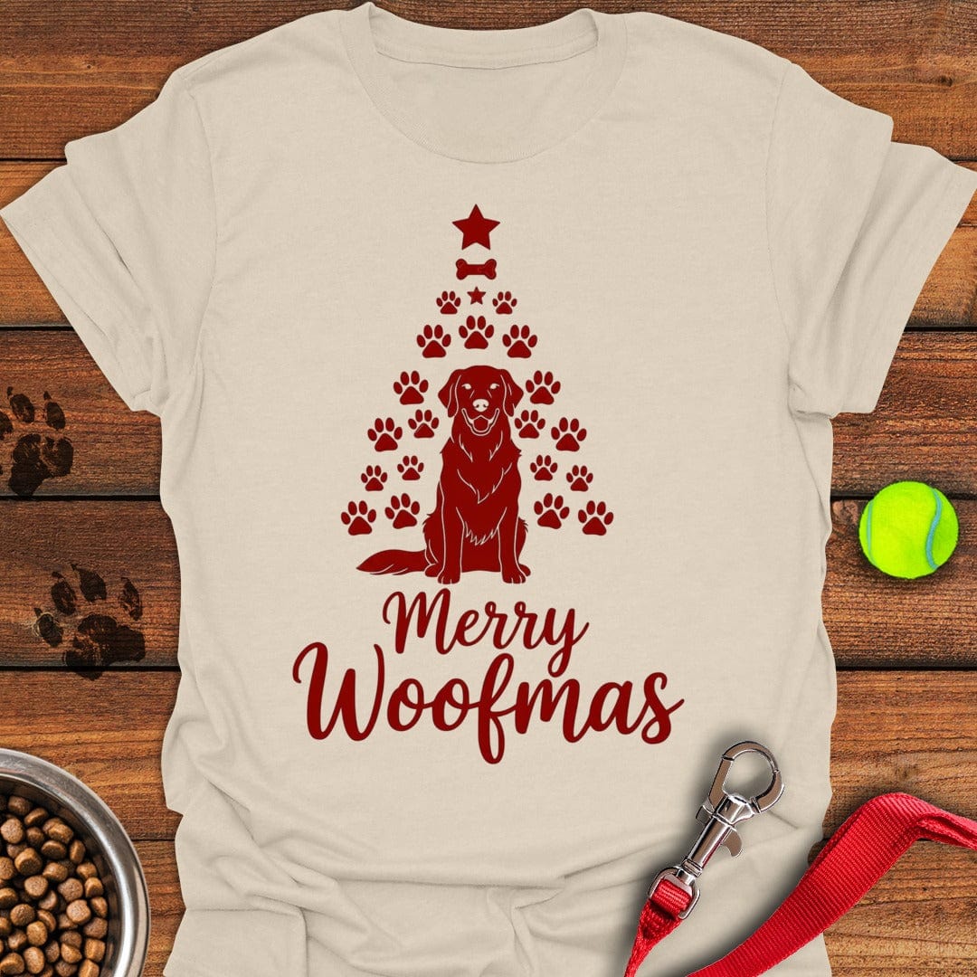 Golden Retriever Merry Woofmas Christmas Natural