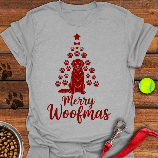 Golden Retriever Merry Woofmas Christmas Sport Grey