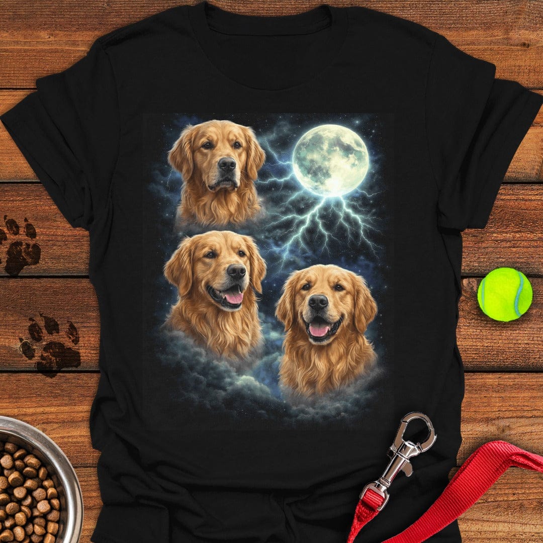 Golden Retriever Moon Black