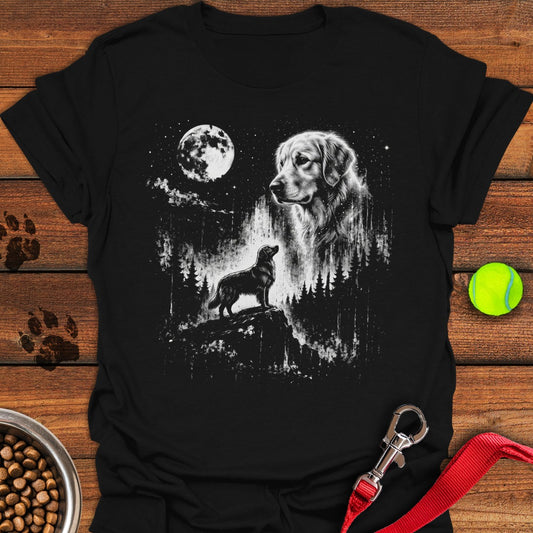 Golden Retriever Moon Black