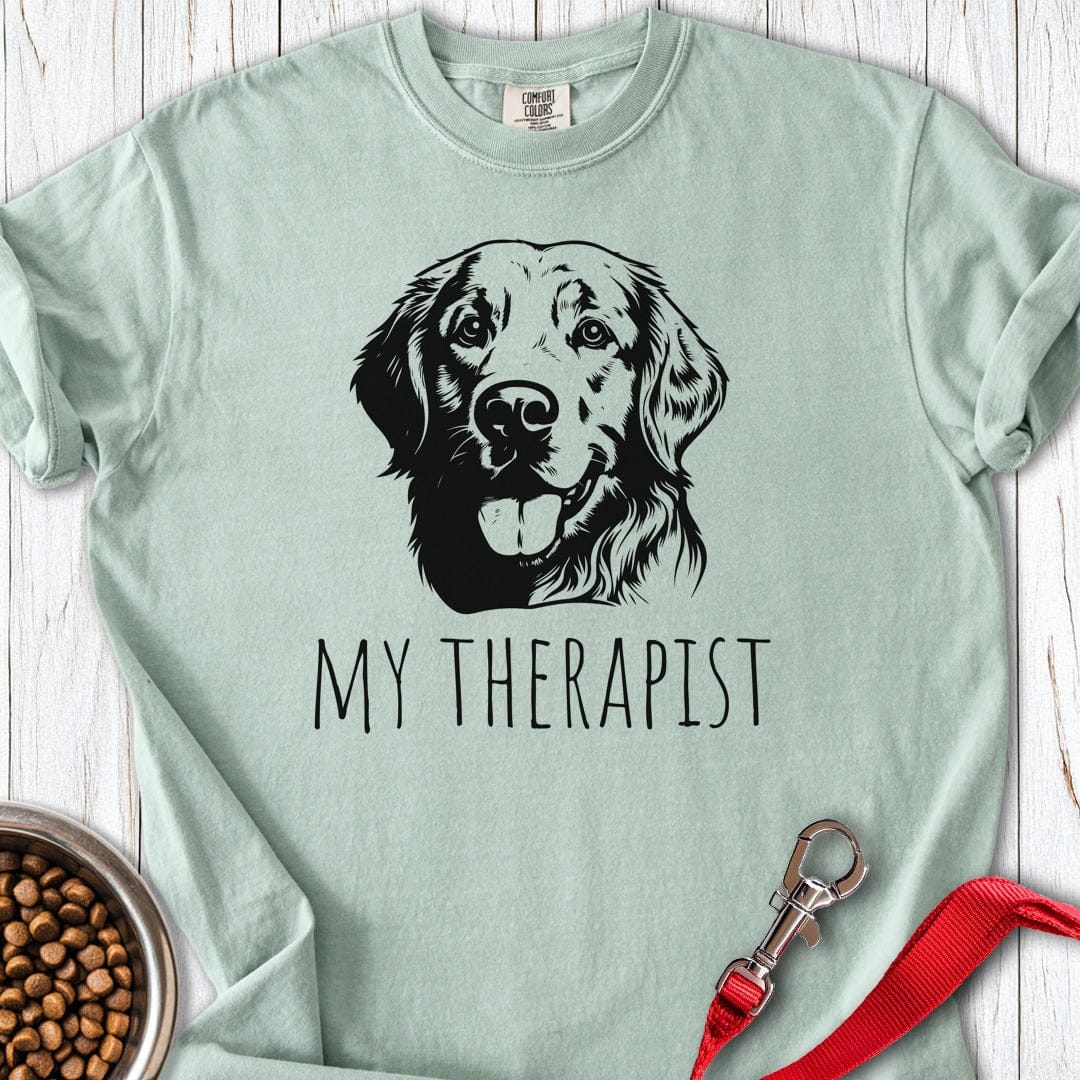 Golden Retriever My Therapist Premium Tee Bay