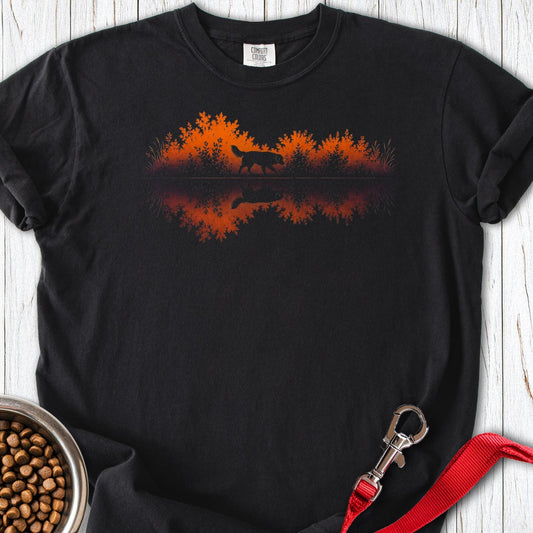 Golden Retriever Nature Premium Tee Black