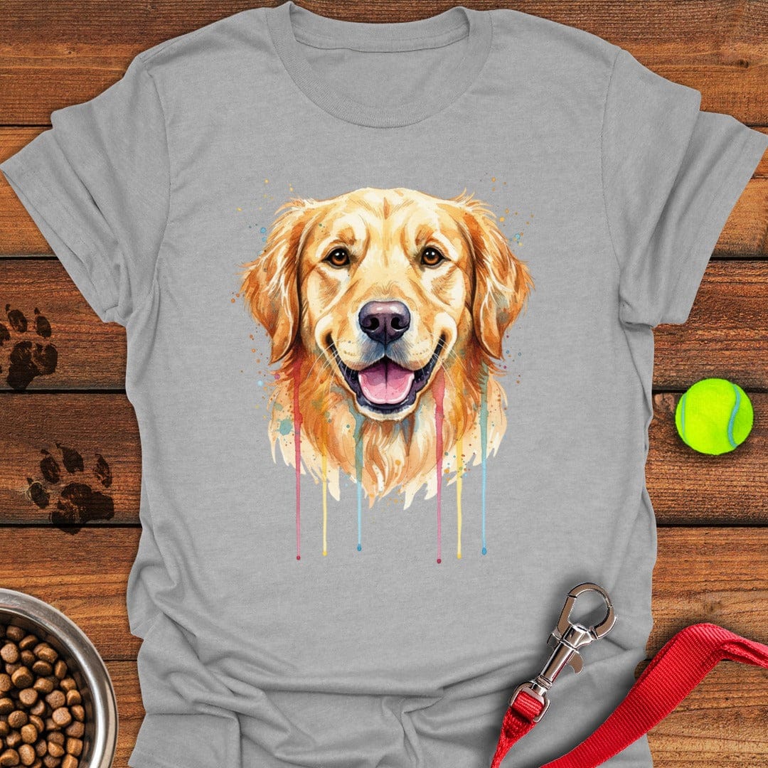 Golden Retriever Painting Sport Grey