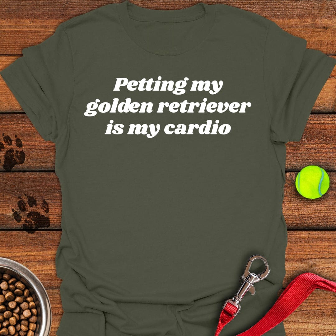 Golden Retriever Petting Military Green