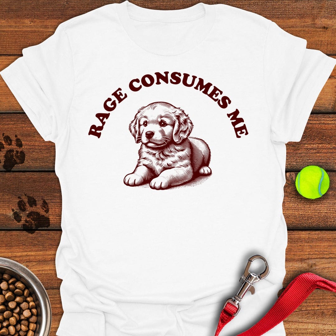 Golden Retriever Rage White