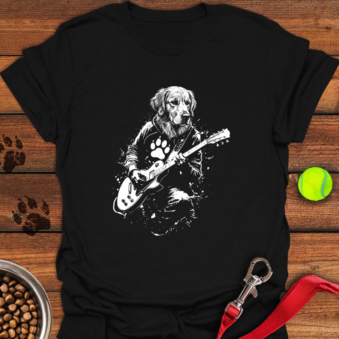 Golden Retriever Rocking Black