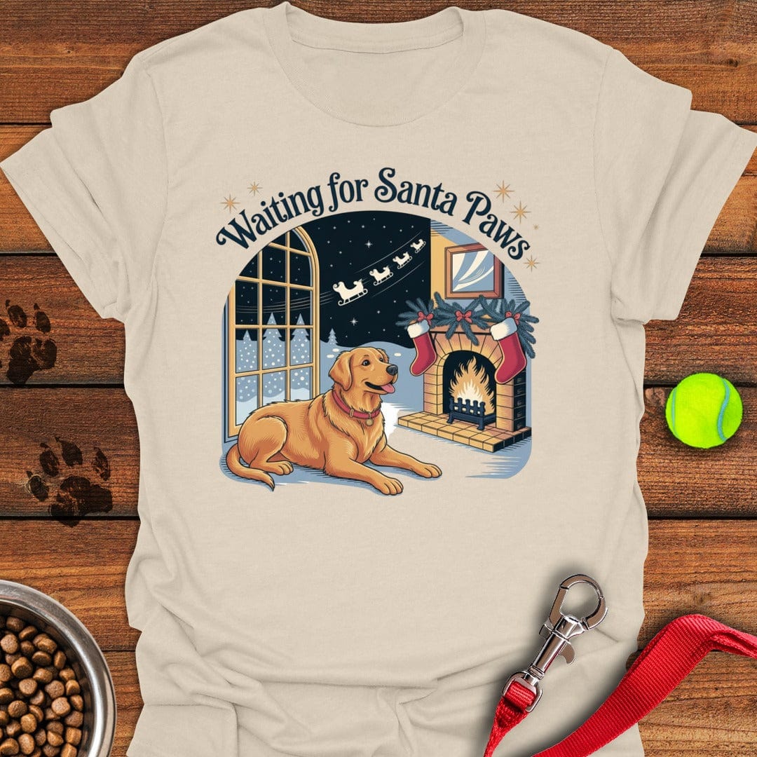 Golden Retriever Santa Paws Christmas Natural