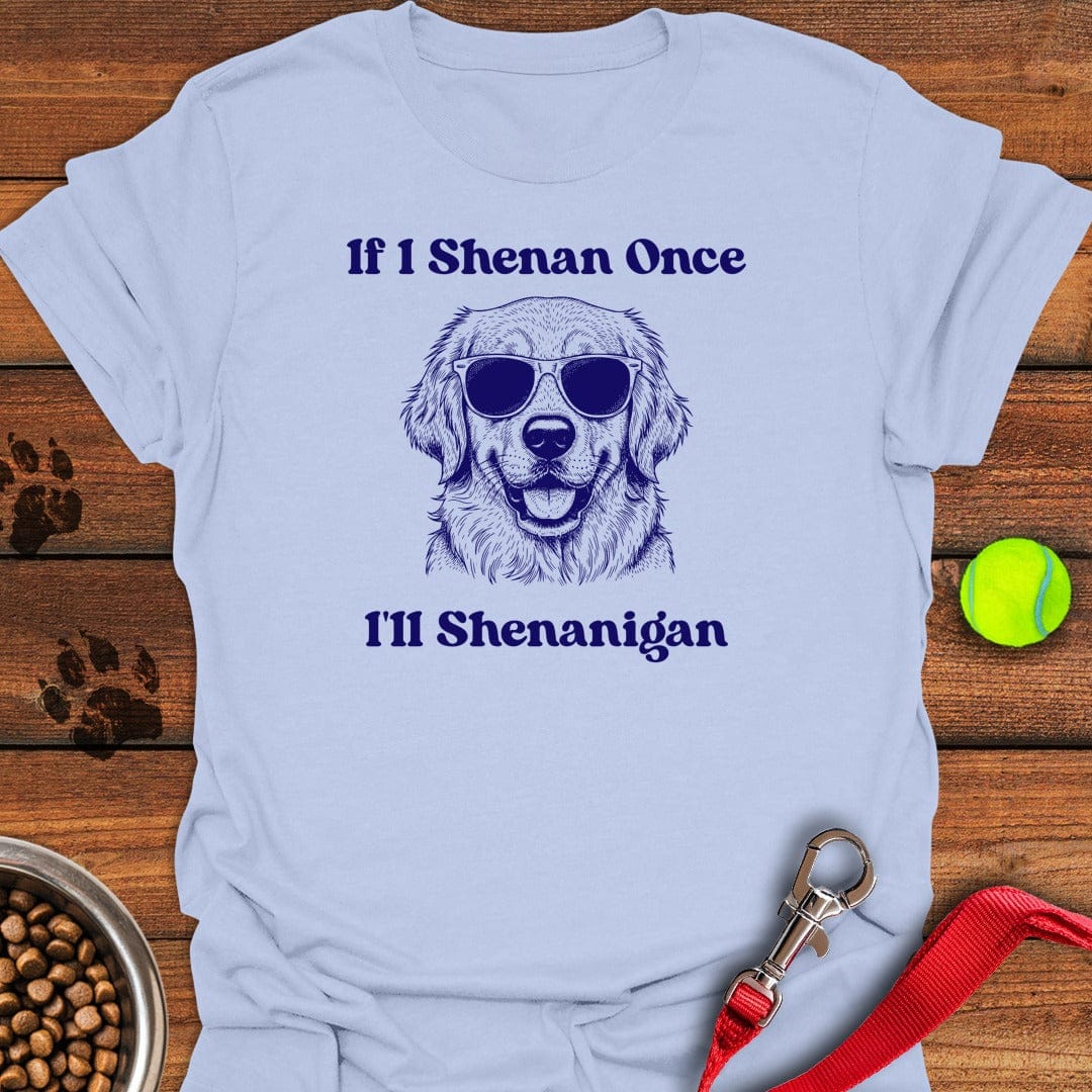 Golden Retriever Shenanigan Light Blue