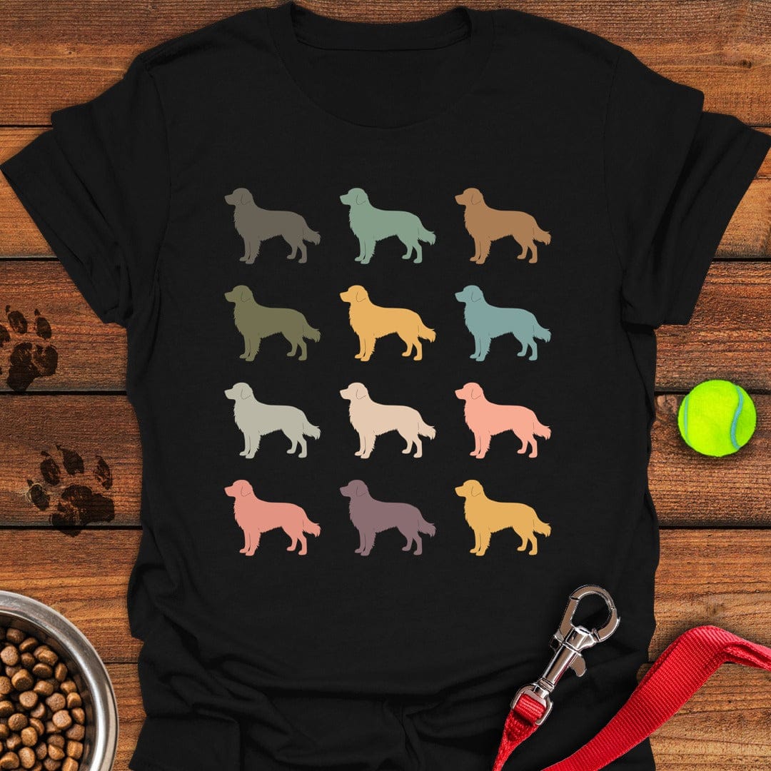 Golden Retriever Silhouettes Black