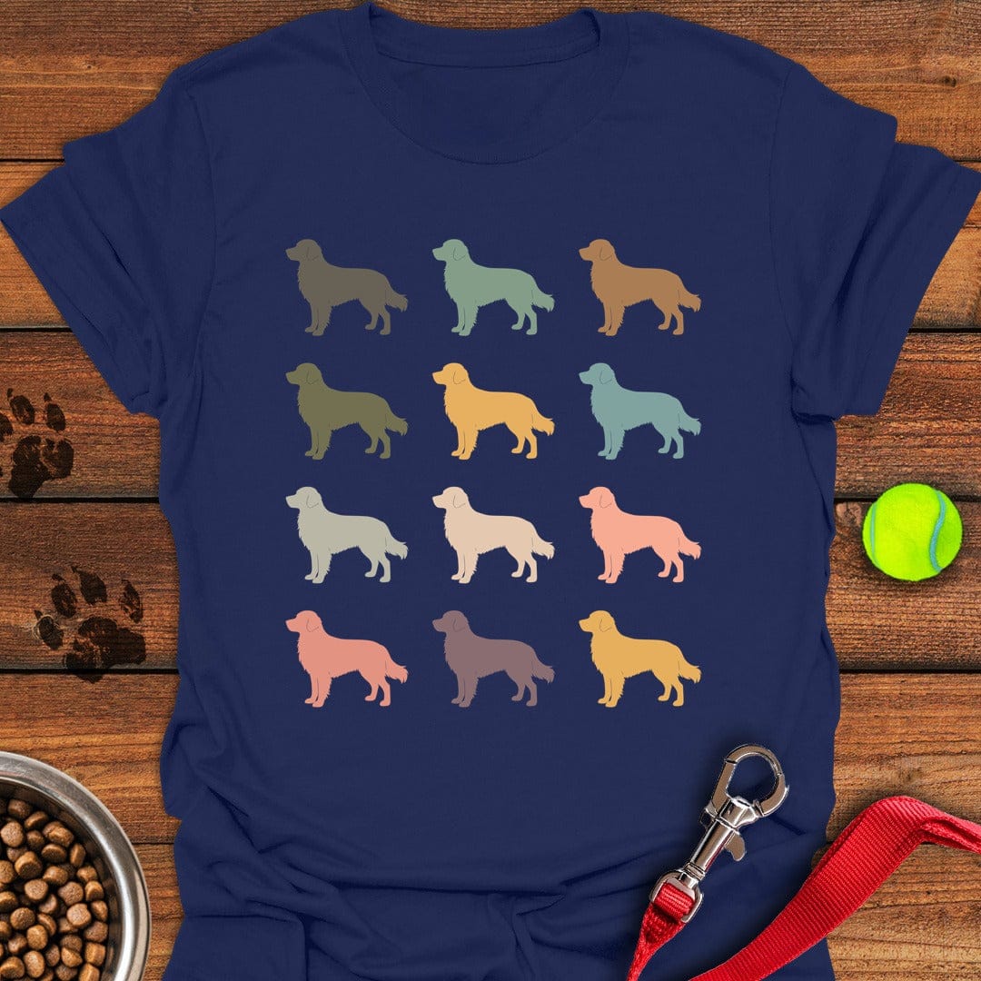 Golden Retriever Silhouettes Navy