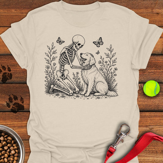 Golden Retriever Skeleton Halloween Natural