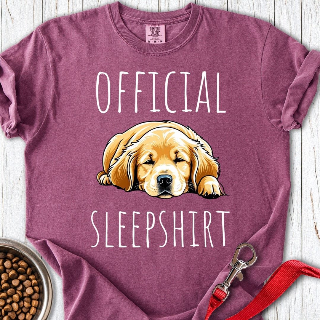 Golden Retriever Sleepshirt Premium Tee Berry