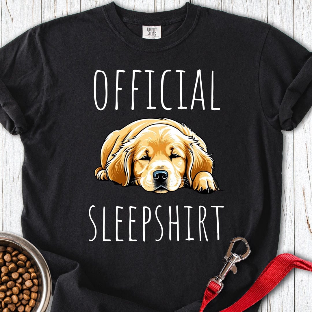 Golden Retriever Sleepshirt Premium Tee Black