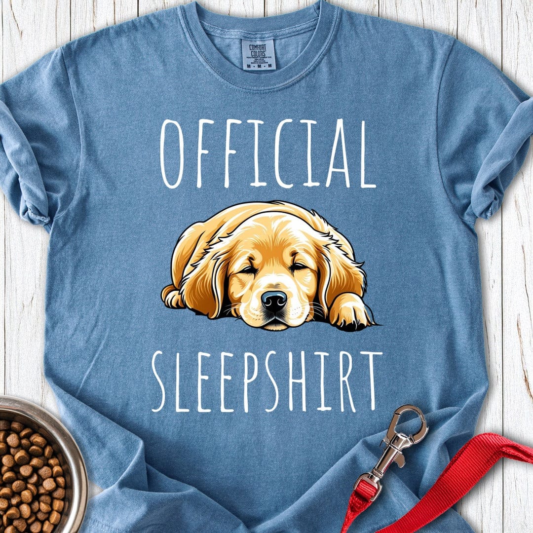 Golden Retriever Sleepshirt Premium Tee Blue Jean