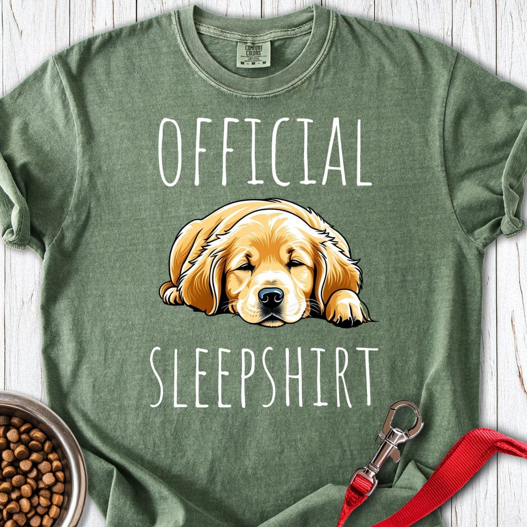 Golden Retriever Sleepshirt Premium Tee Moss