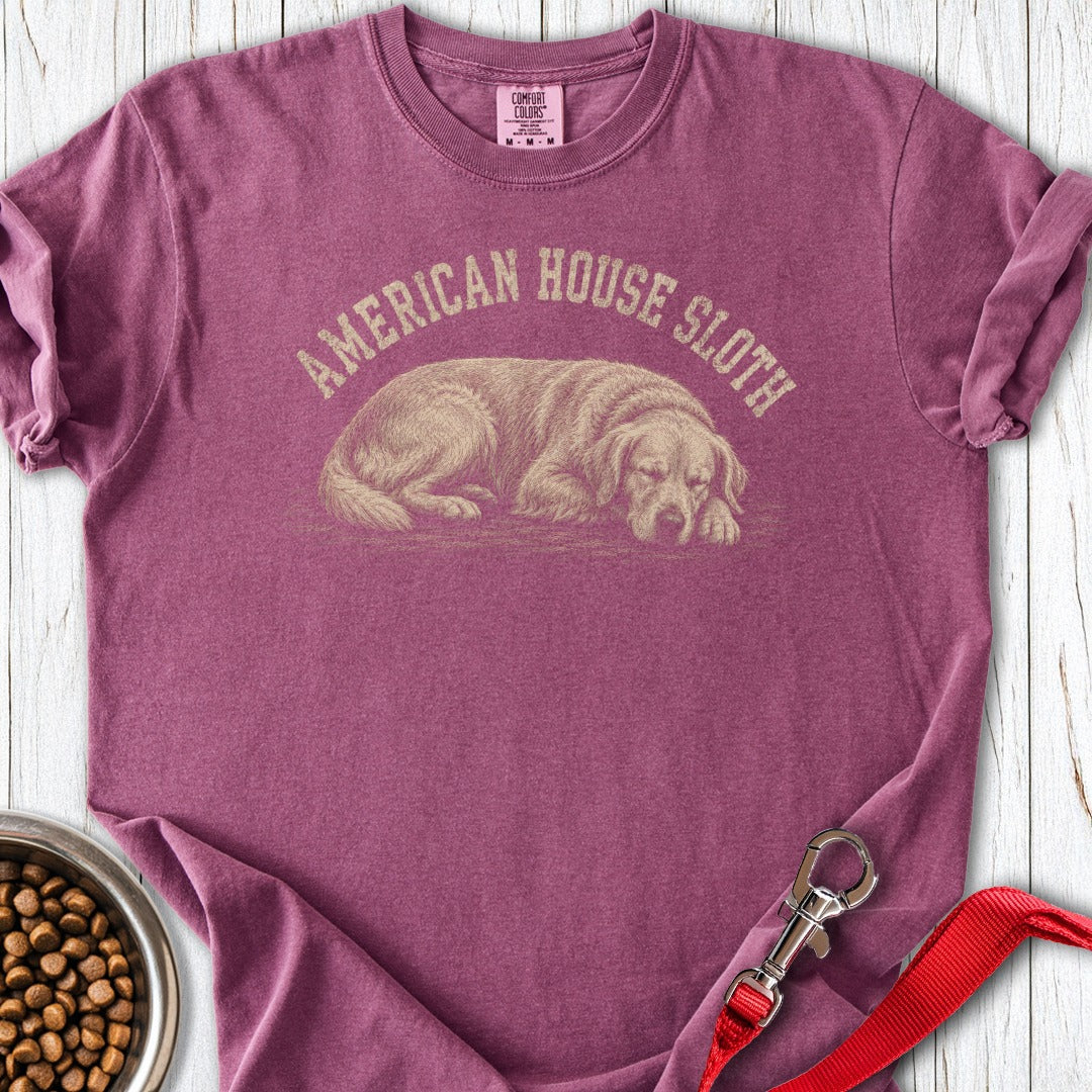 Golden Retriever Sloth Premium Tee Berry