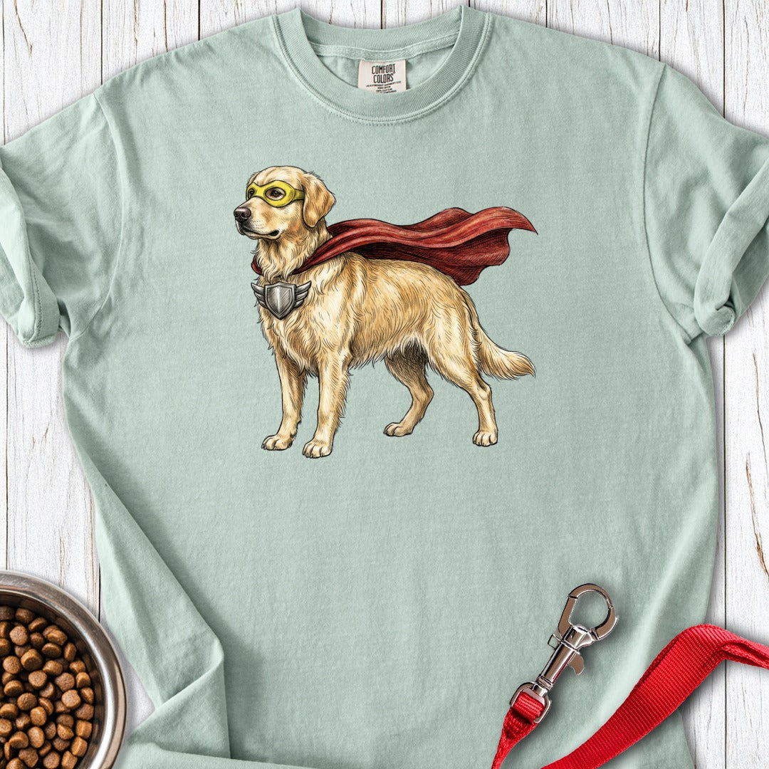 Golden Retriever Superhero Premium Tee Bay
