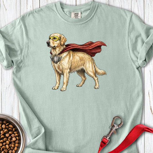 Golden Retriever Superhero Premium Tee Bay