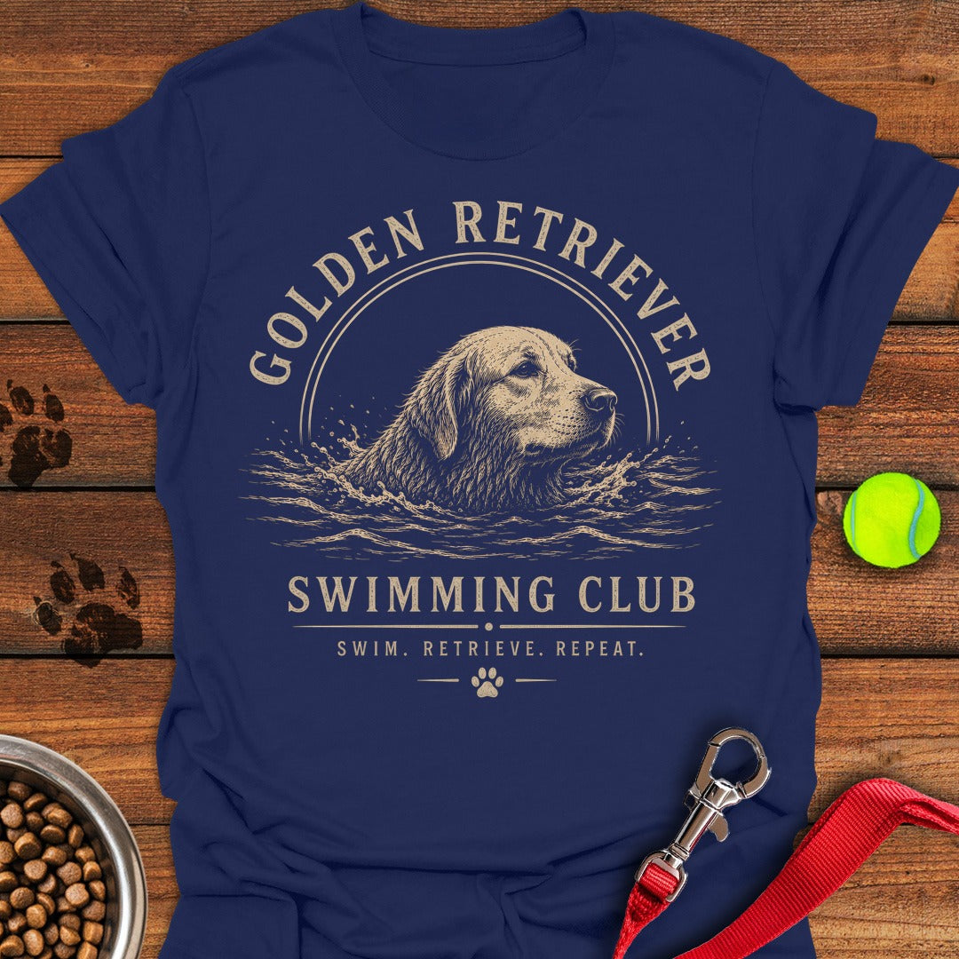 Golden Retriever Swimming Club Navy