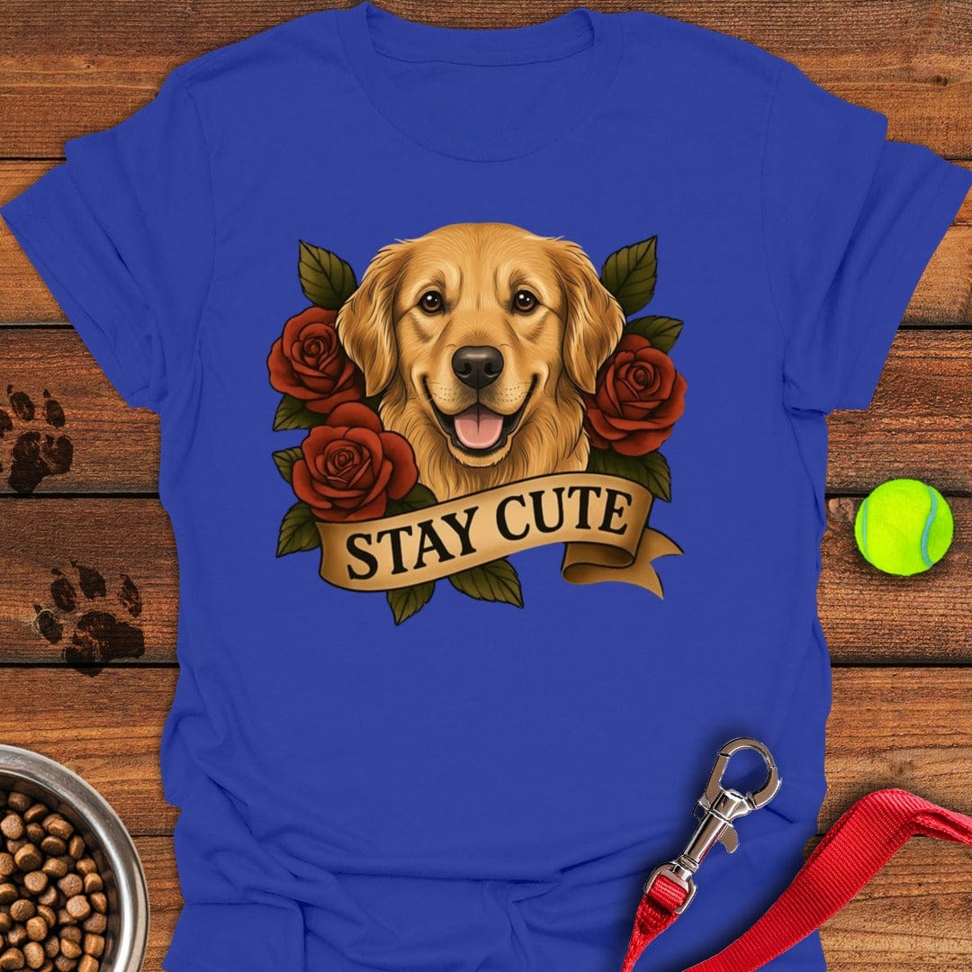 Golden Retriever Tattoo T-Shirt Royal