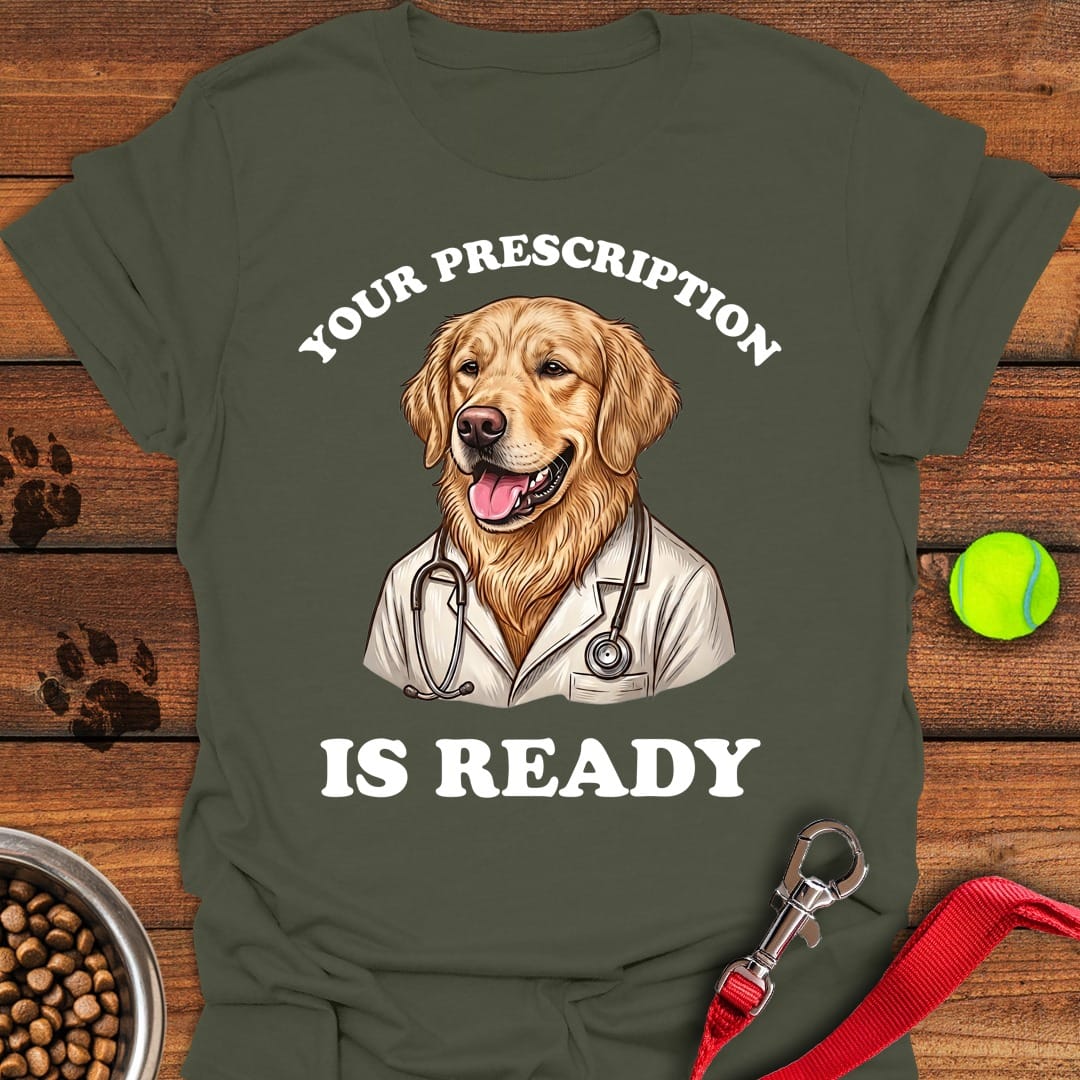 Golden Retriever Therapy Military Green
