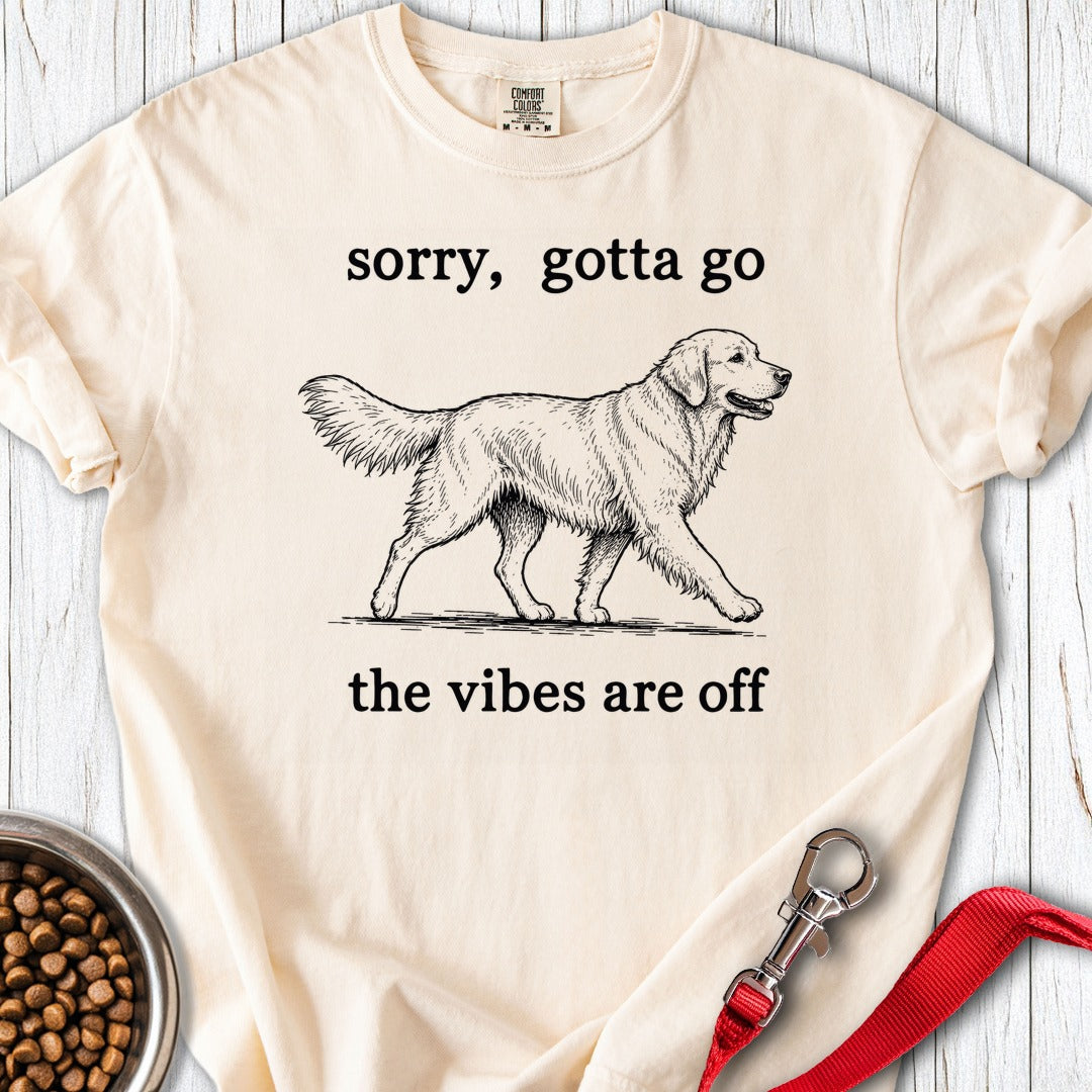 Golden Retriever Vibes Premium Tee Ivory