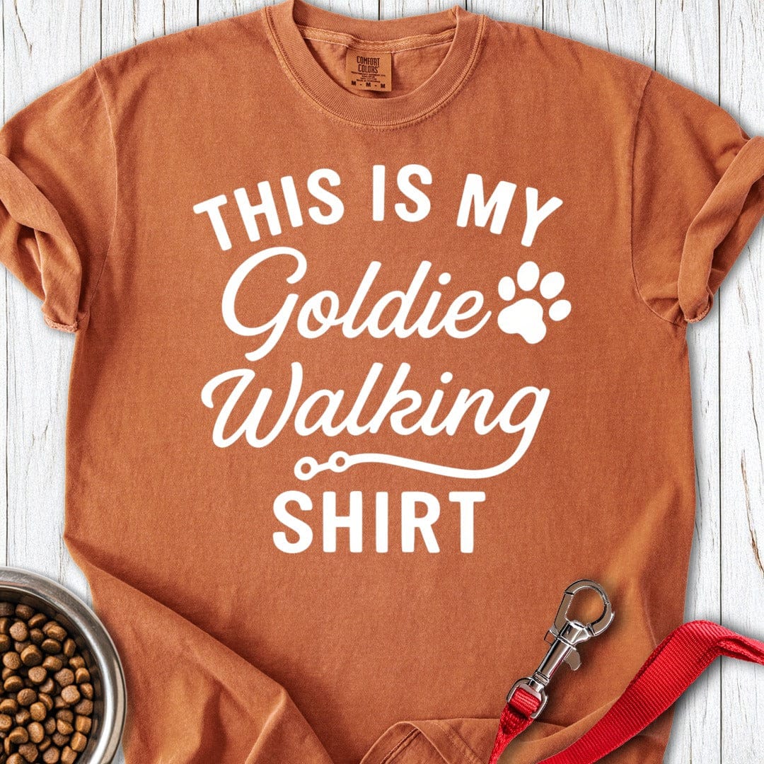 Golden Retriever Walking Premium Tee Yam